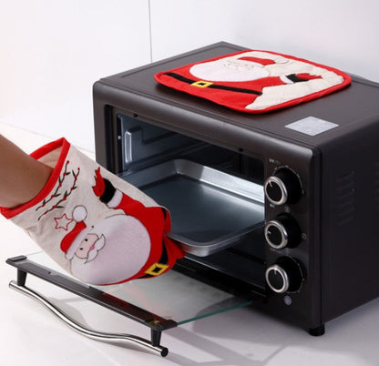 Christmas Insulated Santa Oven Mitts