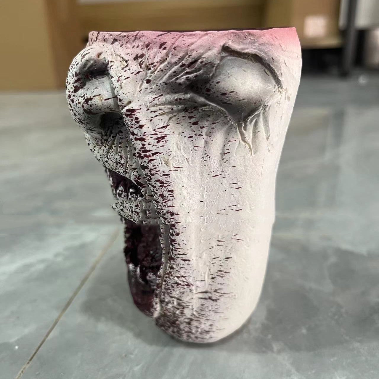 Handmade Gothic Vampire Half Face Mug