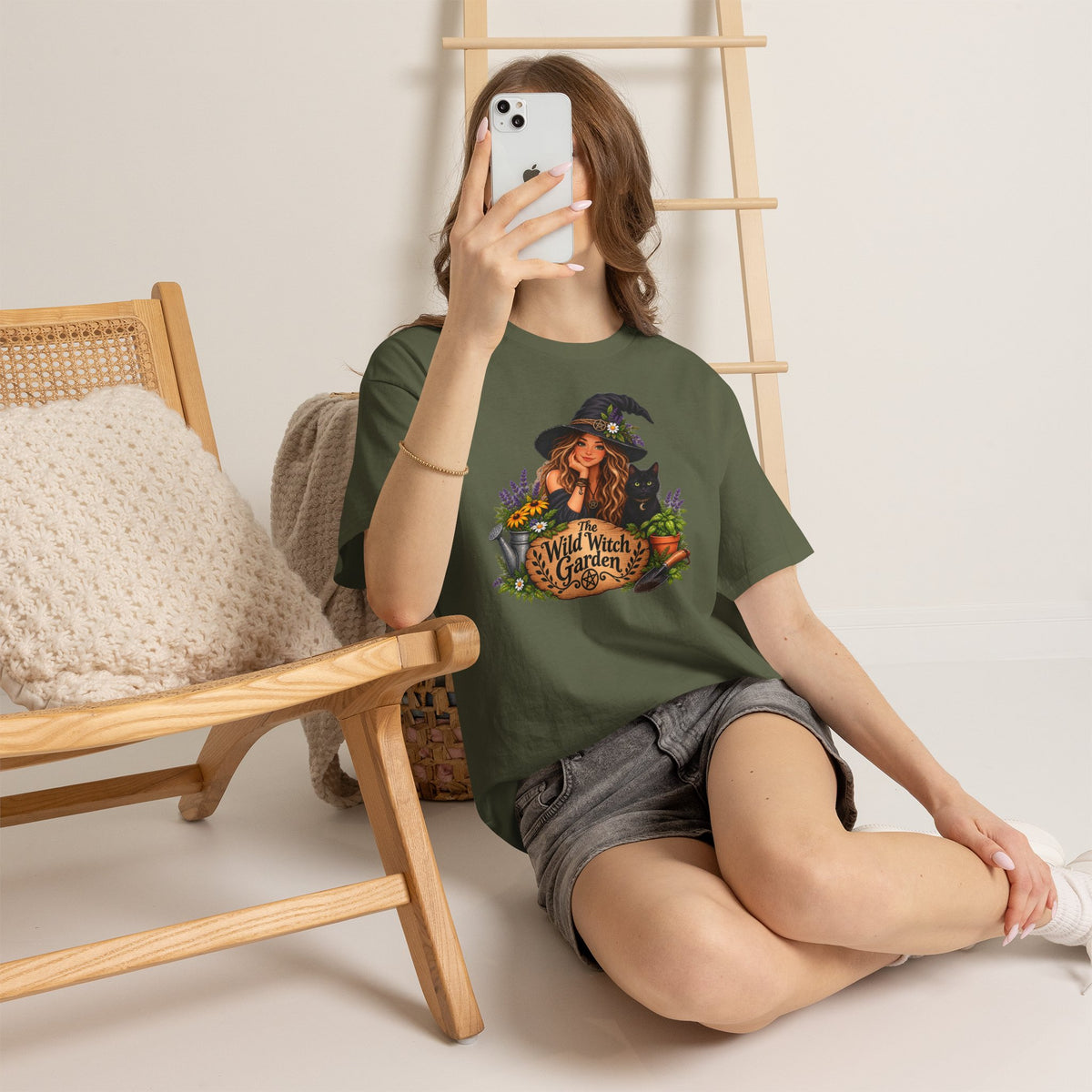 The Wild Witch Garden Halloween Cotton T-Shirt