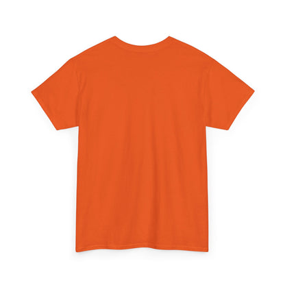 Orange t-shirt on a white background