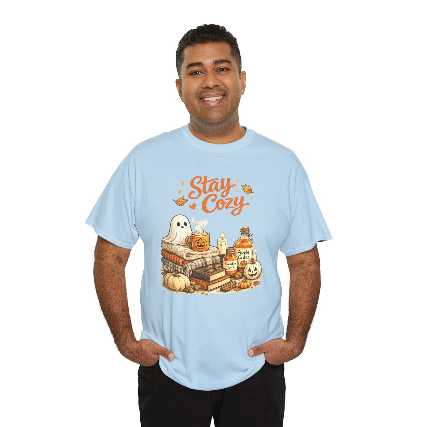 Stay Cozy Comfortable Cotton Halloween T-Shirt