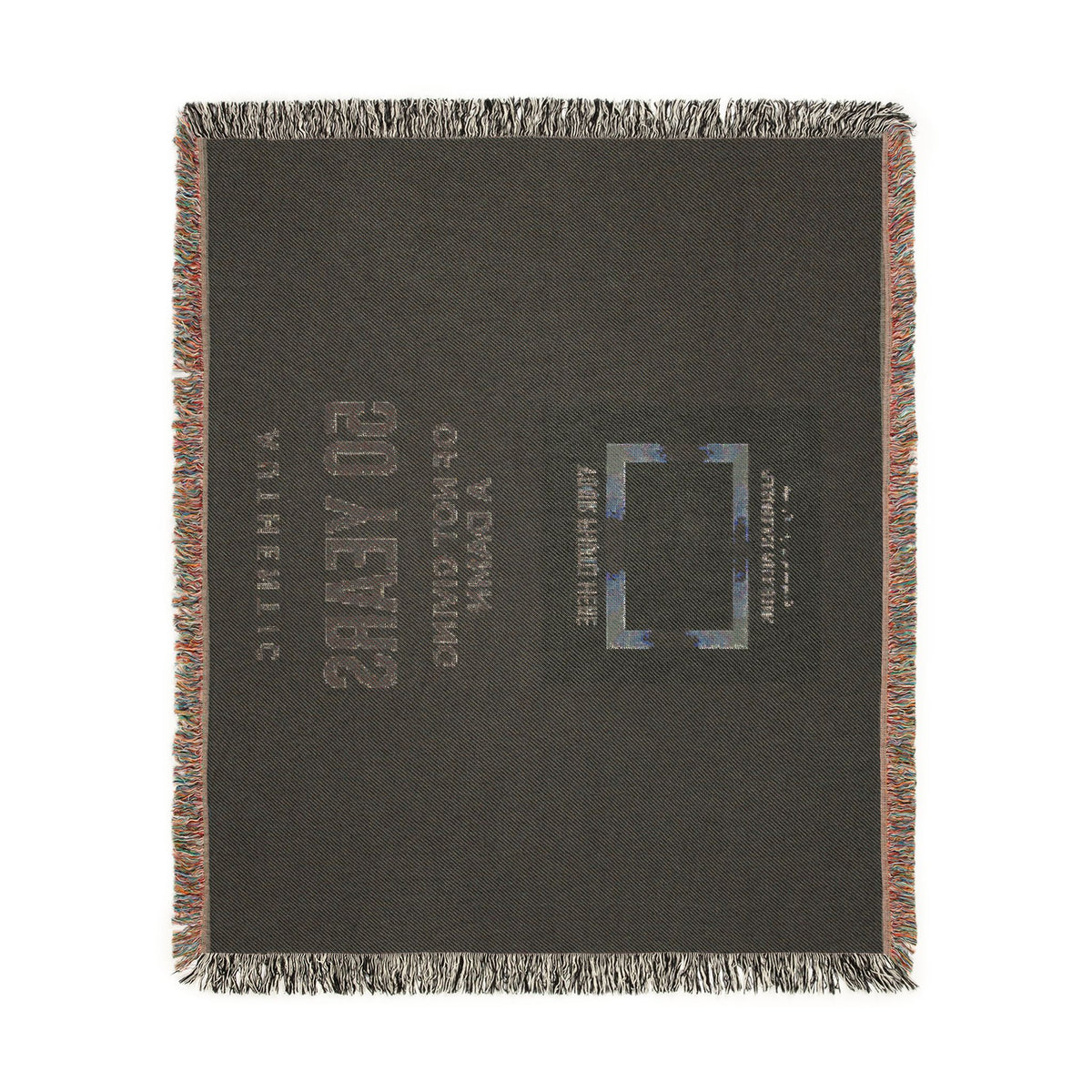 Personalized Woven Blanket — 'Authentic 50 Years of Not Giving a Damn' Decorative Throw