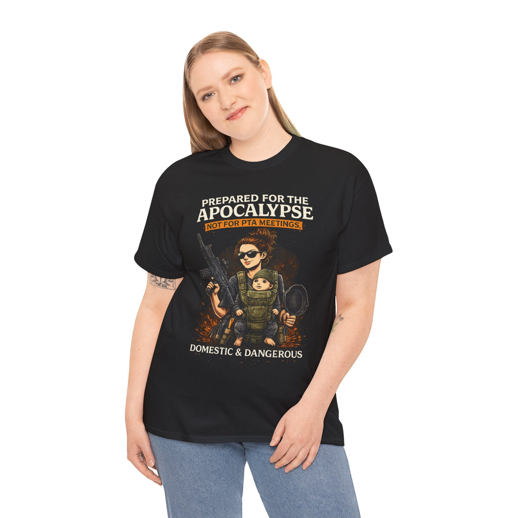 When the world throws curveballs, moms are already three steps ahead. This comfortable 100% cotton t-shirt celebrates the ultimate multitasker, the mom who's got emergency snacks, first aid supplies, and a backup plan for the backup plan.