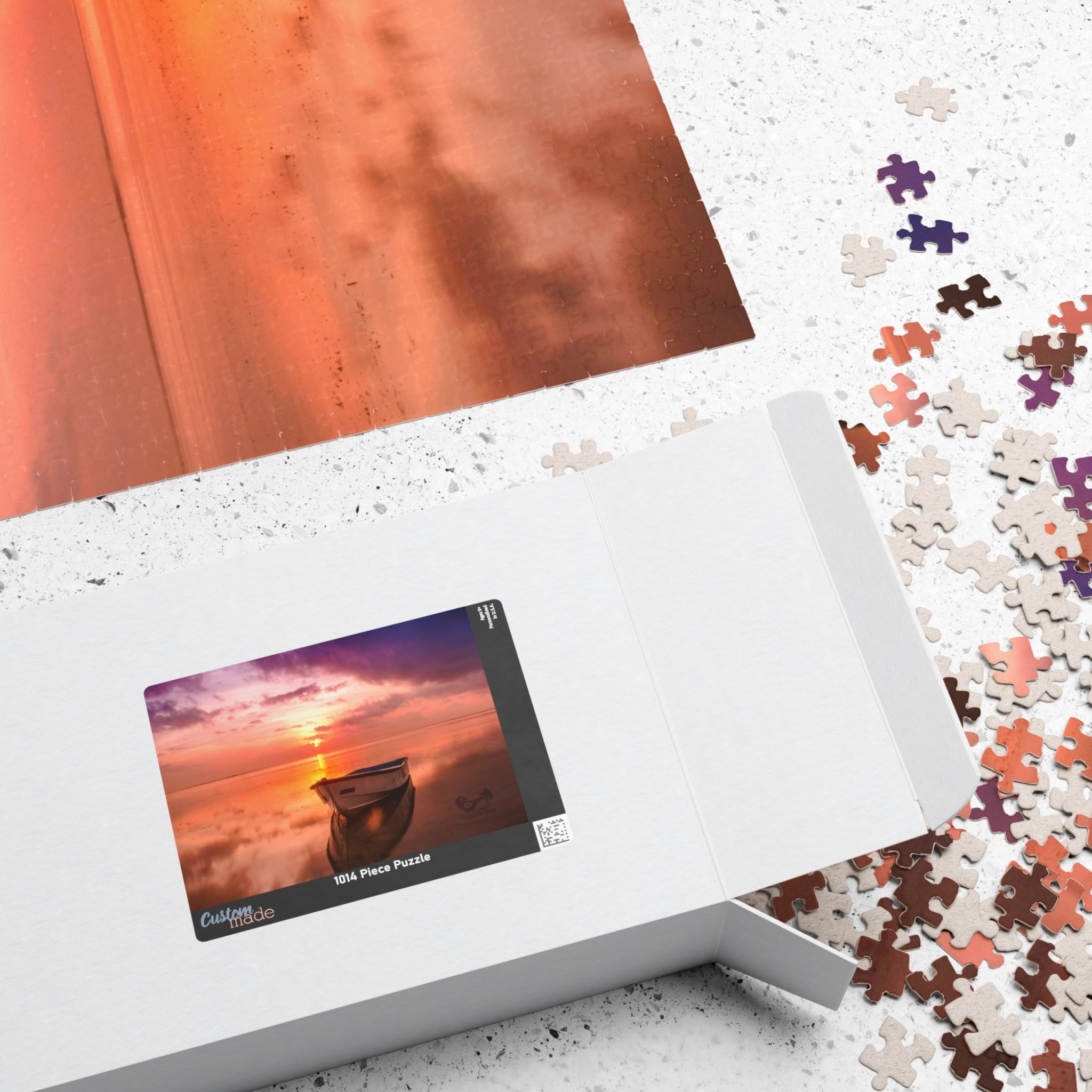 Escape the stress of everyday life and immerse yourself in the beauty of this Lake Boat Sunset Puzzle. With 110 to 1014 pieces, this puzzle will provide hours of relaxation and satisfaction as you piece together the vibrant sunset scene. 