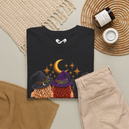 The Practical Witch Sisters Halloween Cotton T-Shirt