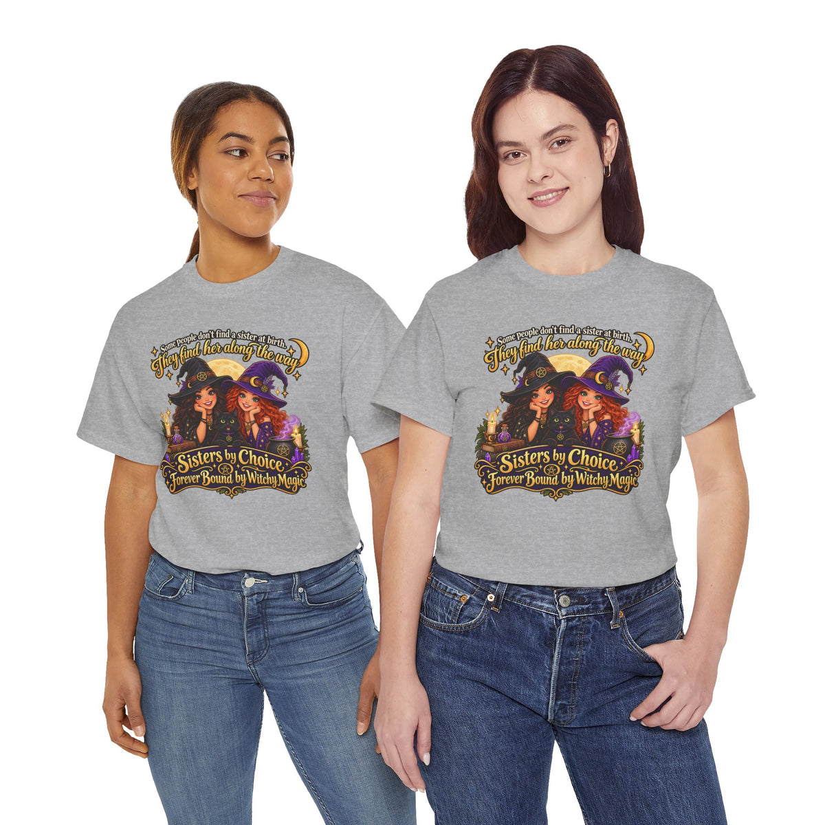 Forever Bound by Witchy Magic Halloween Cotton T-Shirt