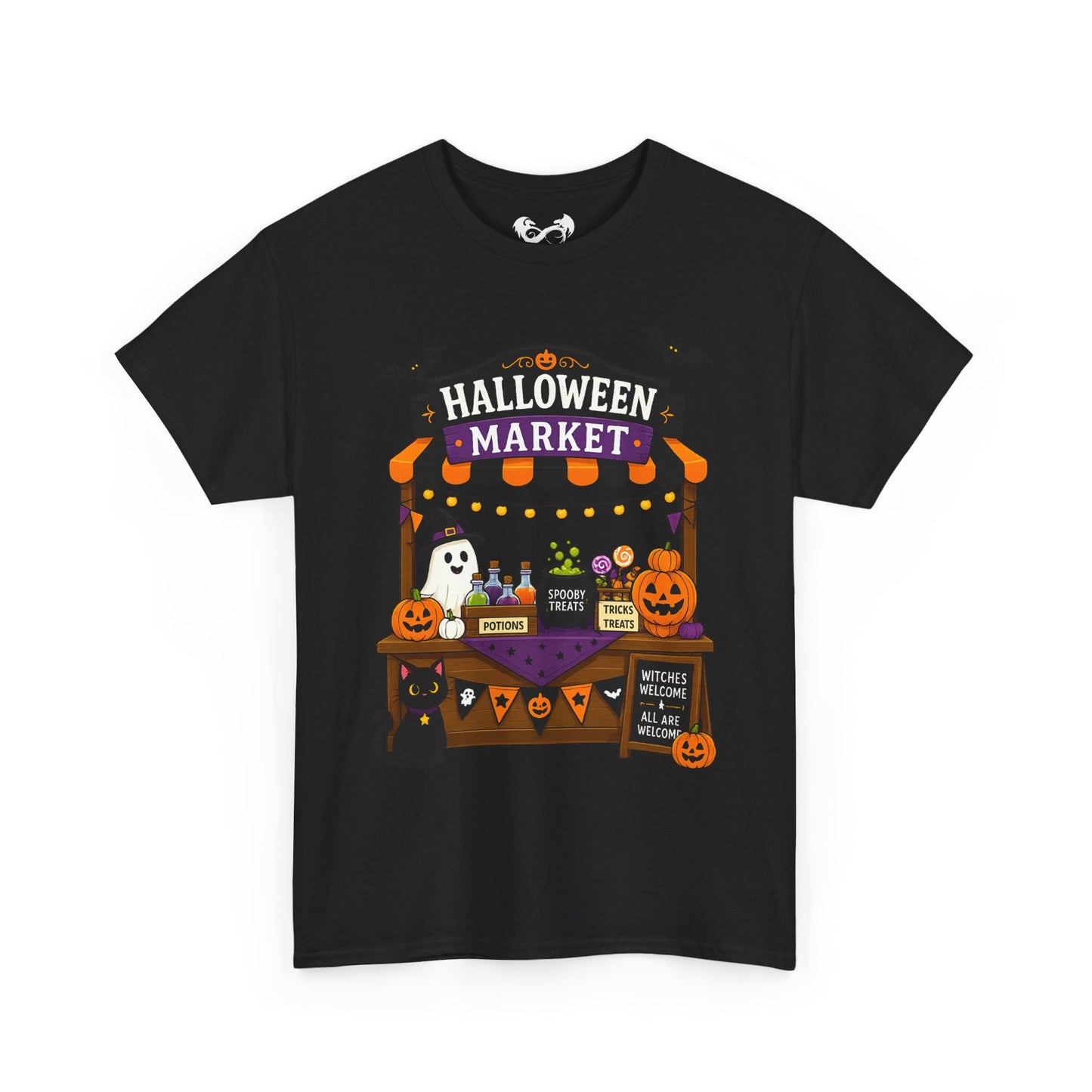 Halloween Market Comfortable Cotton T-Shirt