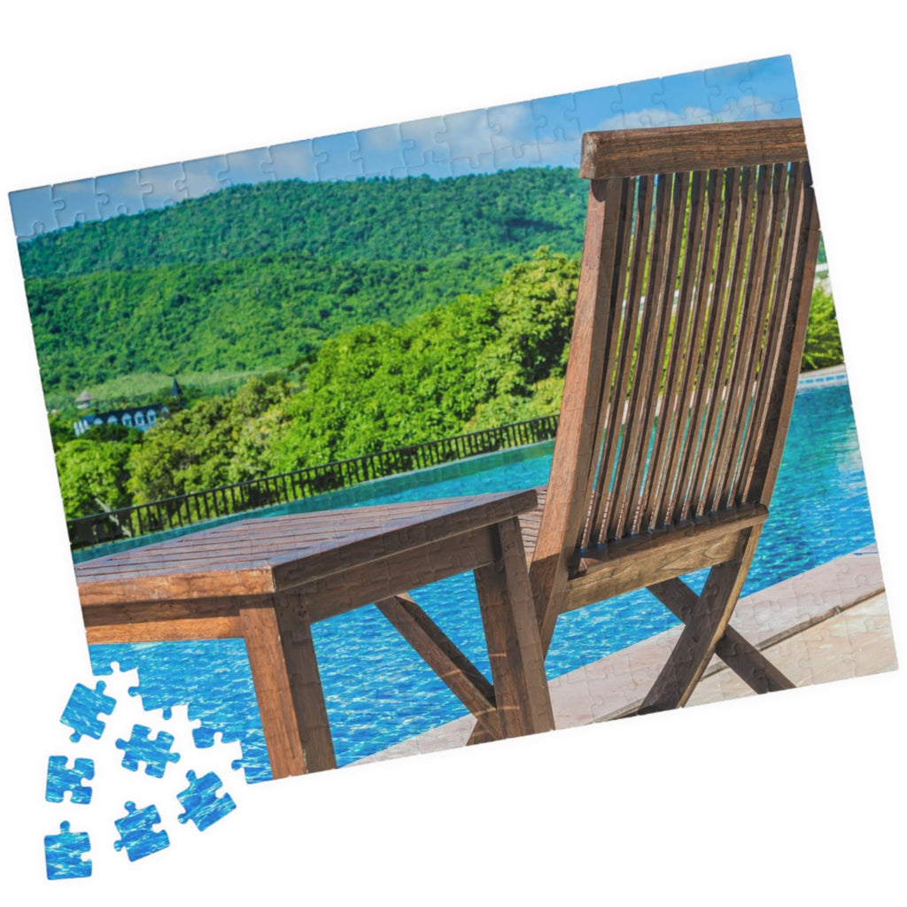 Sit back, relax, and puzzle your day away with our Sitting Around The Pool Puzzle. With 110 to 1014 pieces, this puzzle will keep you entertained for hours. Perfect for a lazy day by the pool or a fun night in, this puzzle is a must-have for any puzzle-lover!