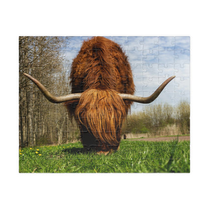 Highland Longhorn Cow Puzzle - 110 to 1014 Pieces