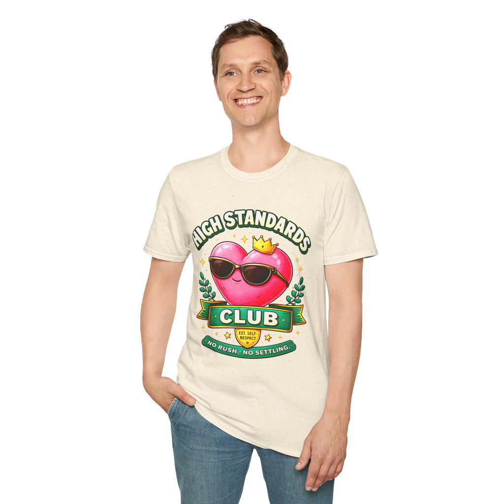 High Standards Club Single Adults Lightweight Comfortable Tee