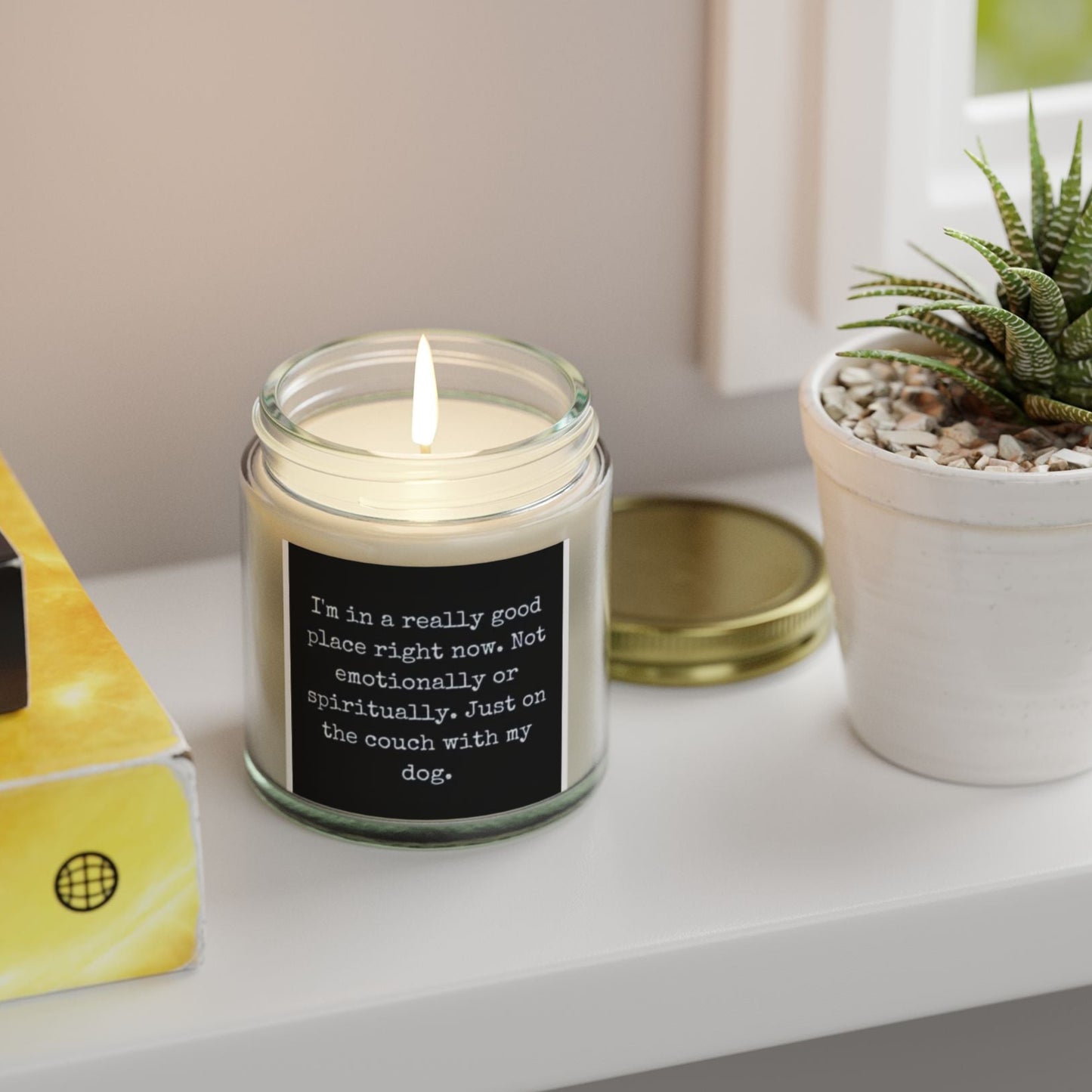 "Good Place with My Dog"  Scented Candle