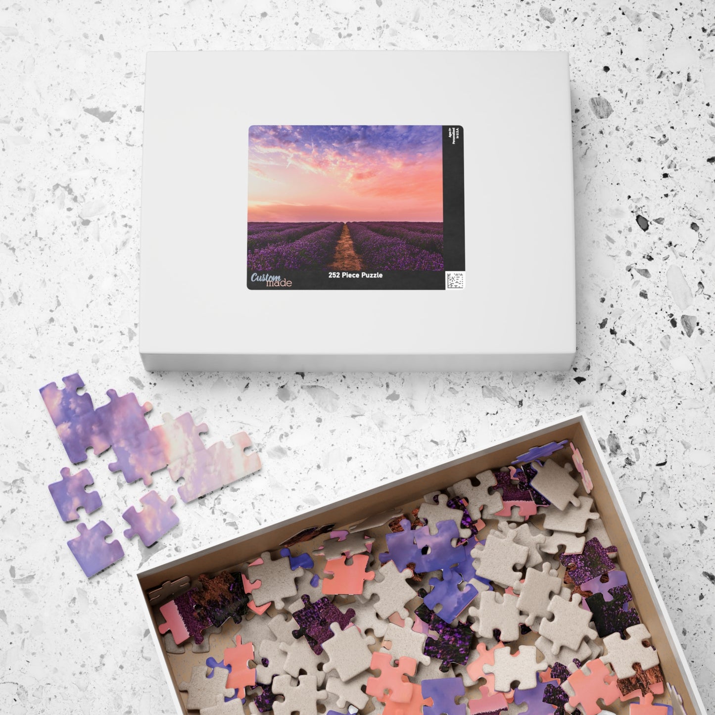 Lavender Garden Sunset Puzzle - 110 to 1014 Pieces