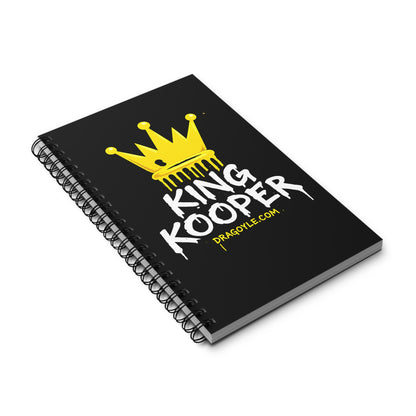 King Kooper Spiral Notebook — Dripping Crown Graphic Journal