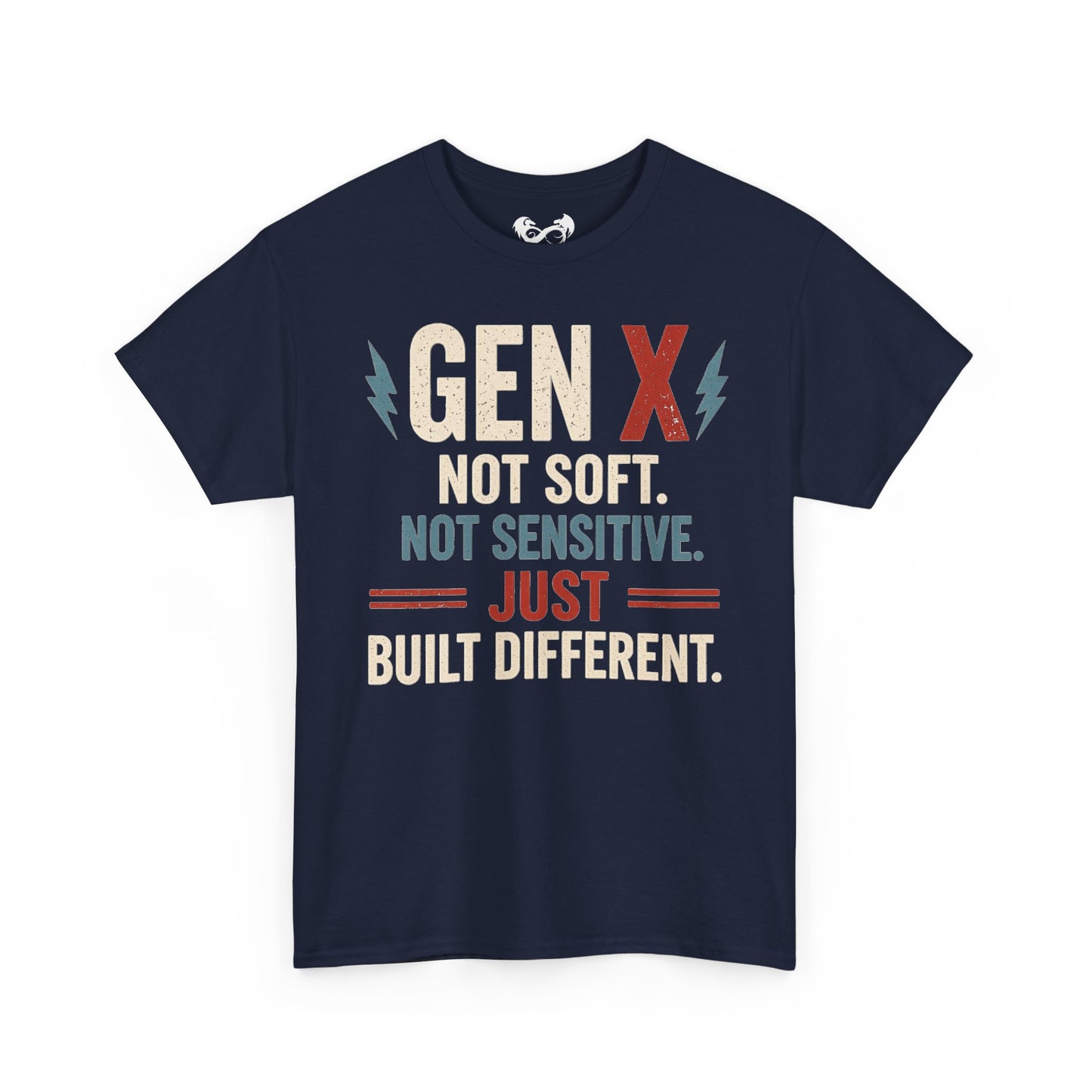 Blue GenX Not Soft Just Built Different Cotton T-Shirt
