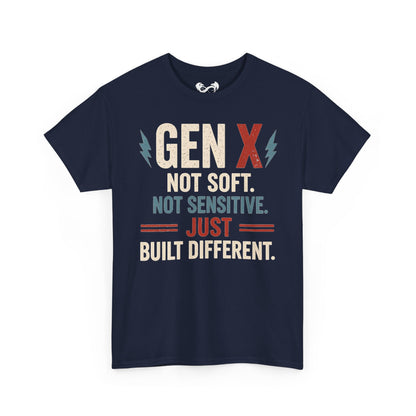 Blue GenX Not Soft Just Built Different Cotton T-Shirt