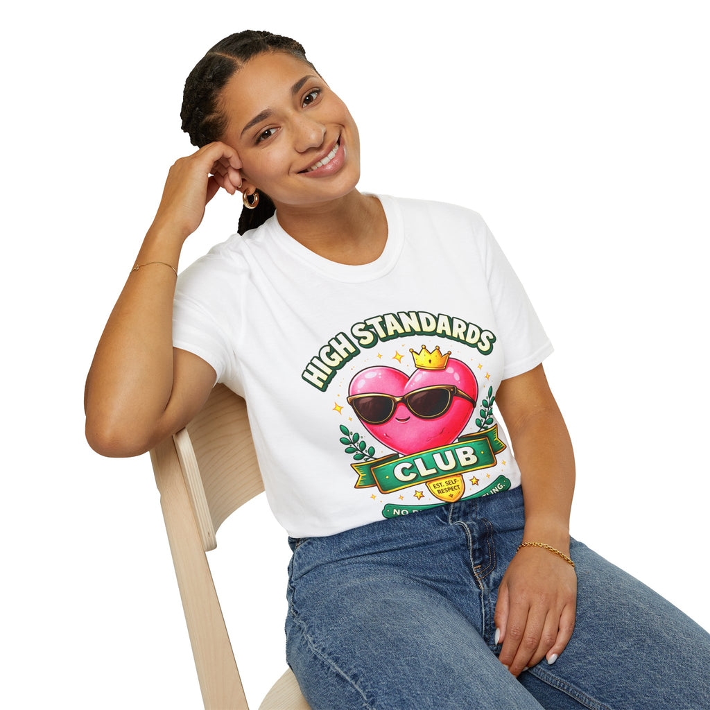High Standards Club Single Adults Lightweight Comfortable Tee