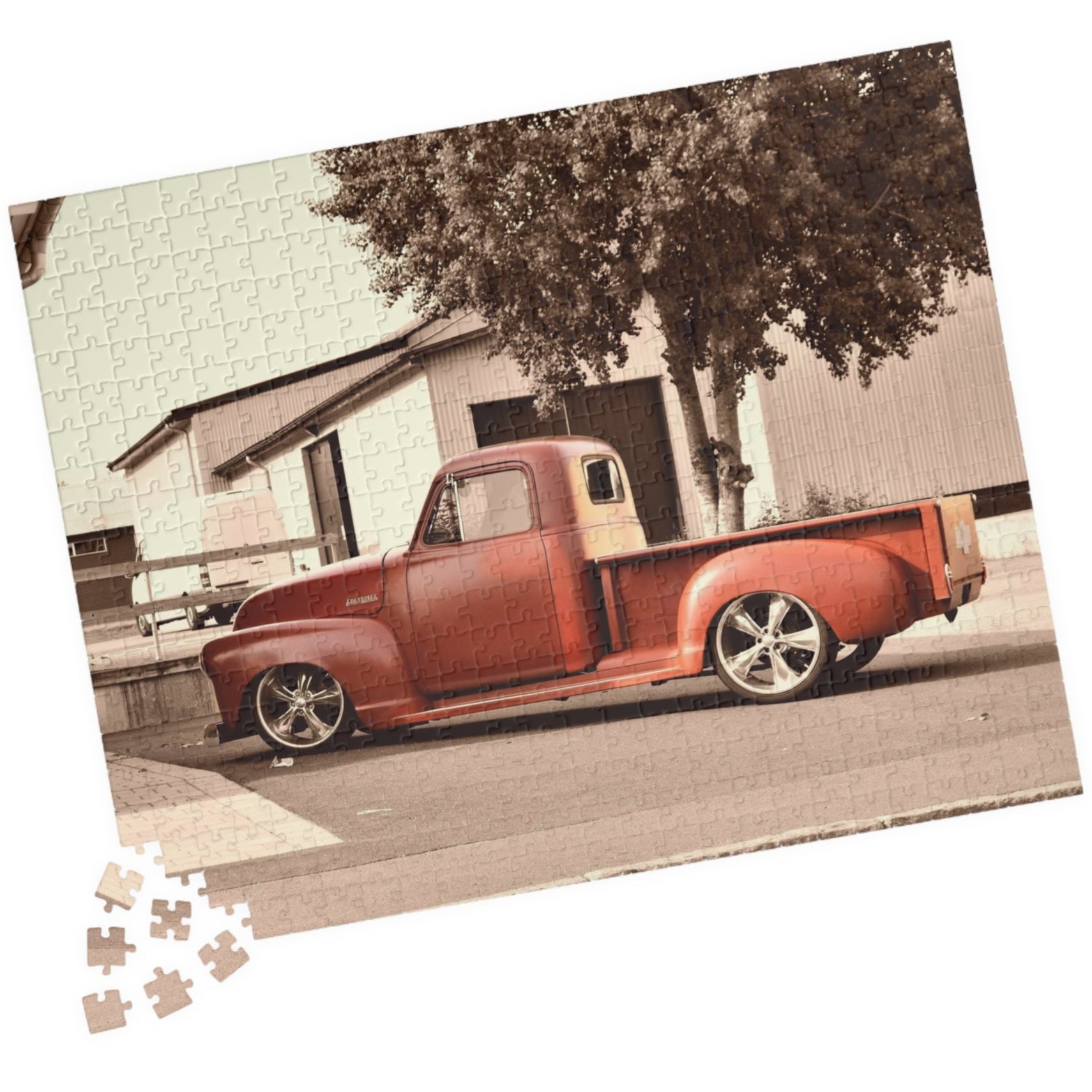 Experience nostalgia and challenge your mind with our Classic Chevrolet Truck Puzzle. With 110 to 1014 pieces, this timeless puzzle features a stunning image of a classic Chevrolet truck. Perfect for puzzle enthusiasts and car lovers alike, it makes a great addition to any puzzle collection.