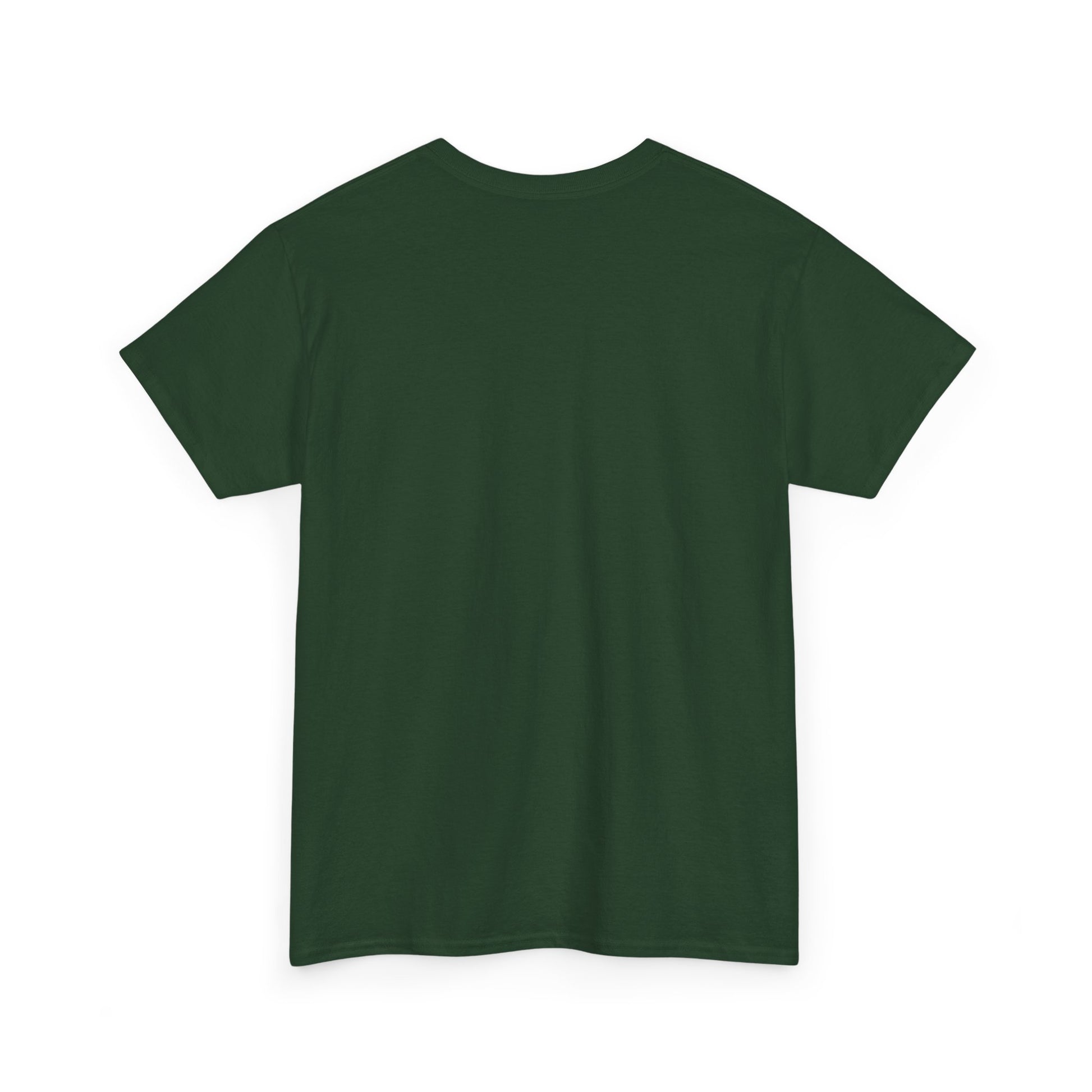 Green t-shirt on a white background