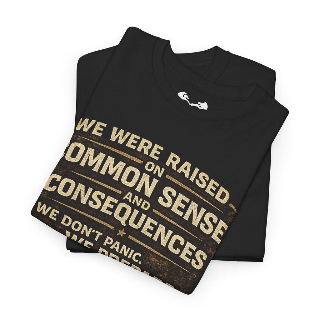 This Gen X Survival Series tee says it exactly how we lived it:
We Don’t Panic. We Prepare.
Bold distressed print. Rugged vintage styling. Official Gen X Survival Mode badge stamped like a badge of honor.