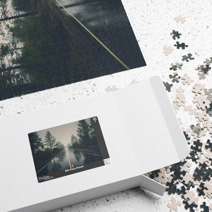 Embark on an adventurous journey with our Misty Rainy Road Trip Puzzle! With 110 to 1014 pieces, this challenging puzzle will keep you on the edge of your seat as you piece together a beautiful highway scene in the midst of a storm. Unleash your inner risk-taker and conquer this puzzle today!