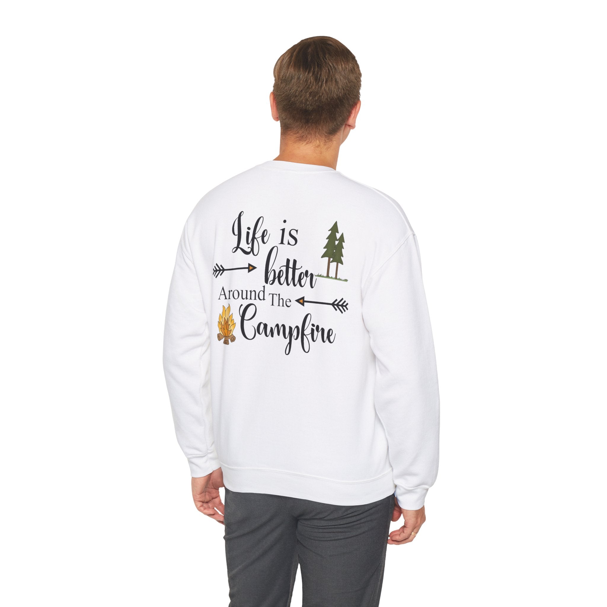 Life is Better Around the Campfire - Unisex Heavy Blend™ Crewneck Sweatshirt