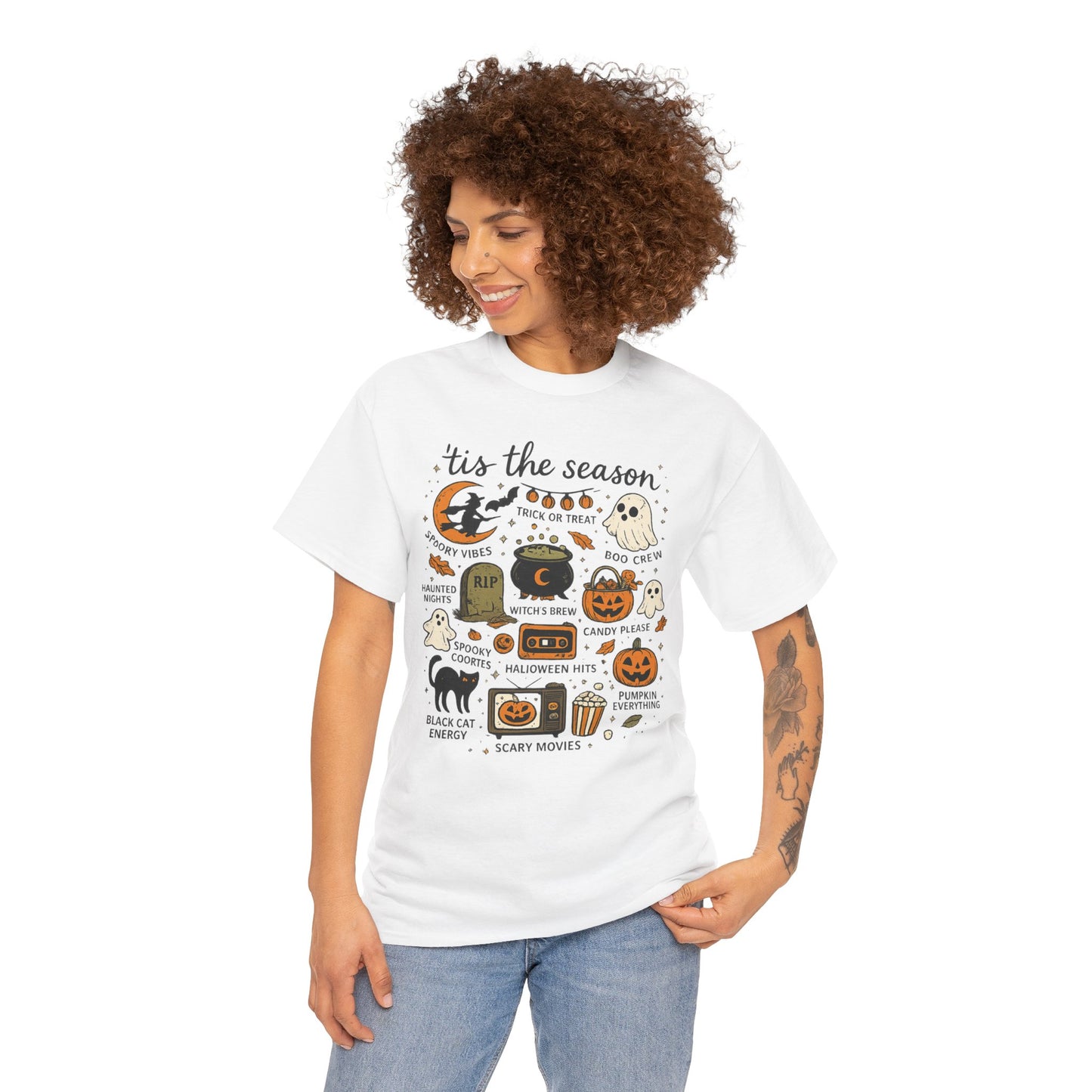 'Tis the Season Halloween Comfortable Cotton T-Shirt
