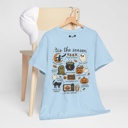 'Tis the Season Halloween Comfortable Cotton T-Shirt