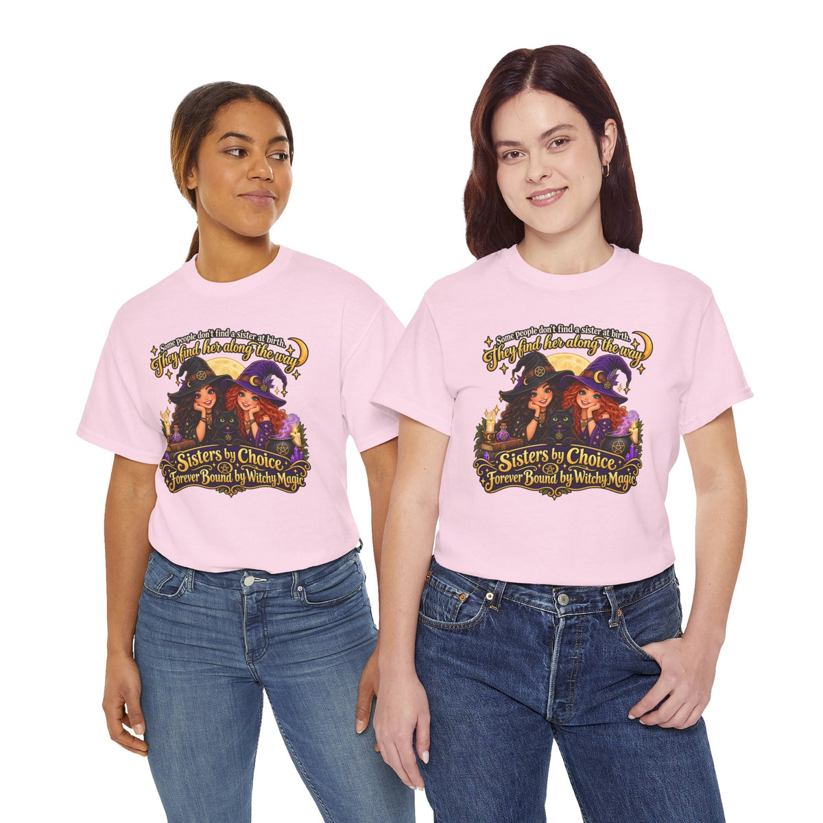 Forever Bound by Witchy Magic Halloween Cotton T-Shirt