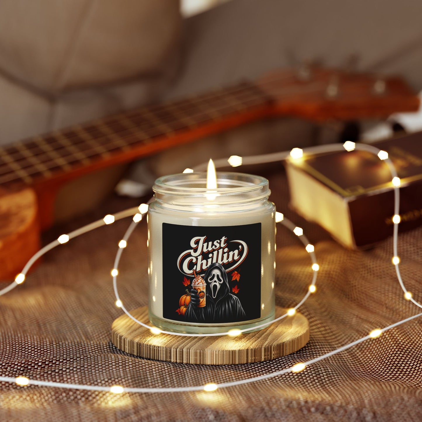 Just Chillin' Ghost Face Halloween Scented Candles (4oz/9oz)