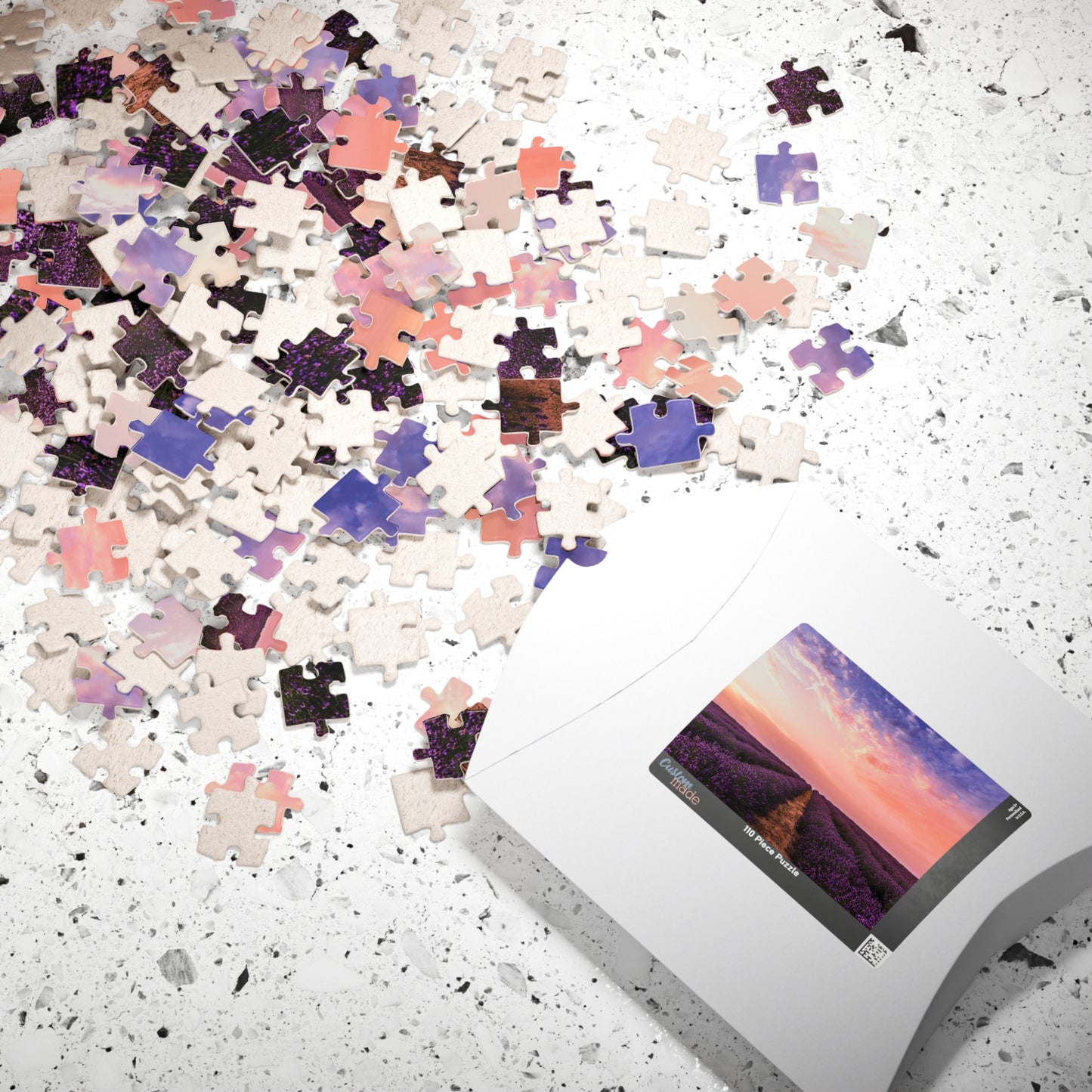 Lavender Garden Sunset Puzzle - 110 to 1014 Pieces