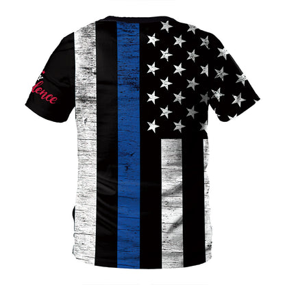 American Independence Day Loose Fit Flag Top