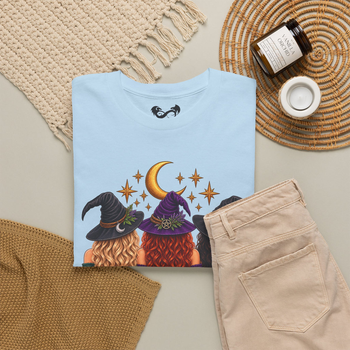 The Practical Witch Sisters Halloween Cotton T-Shirt