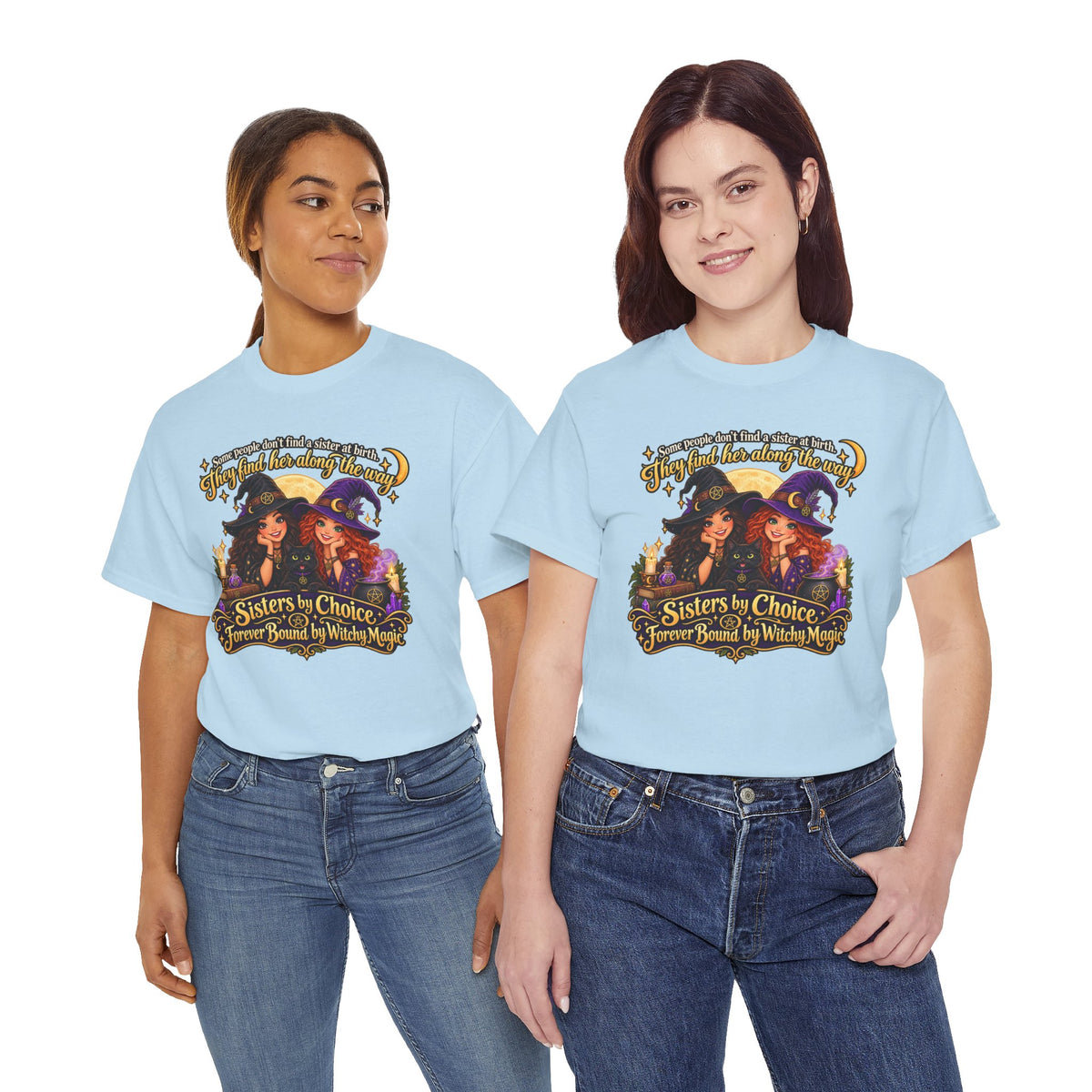 Forever Bound by Witchy Magic Halloween Cotton T-Shirt