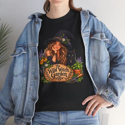 The Wild Witch Garden Halloween Cotton T-Shirt