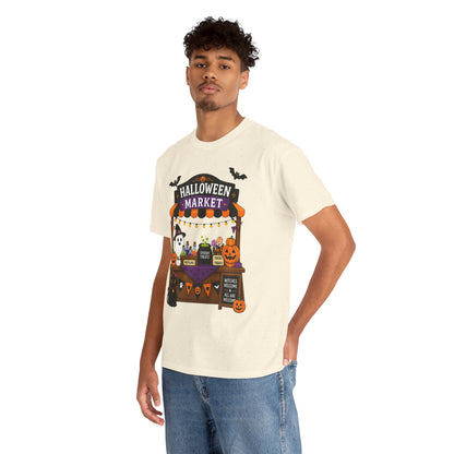 Halloween Market Comfortable Cotton T-Shirt