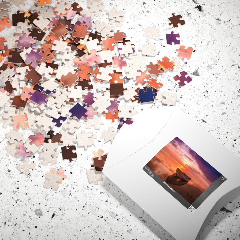 Escape the stress of everyday life and immerse yourself in the beauty of this Lake Boat Sunset Puzzle. With 110 to 1014 pieces, this puzzle will provide hours of relaxation and satisfaction as you piece together the vibrant sunset scene. 