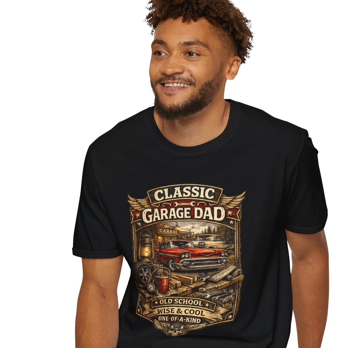 Classic Garage Wise & Cool Dad - Comfortable Cotton Tee