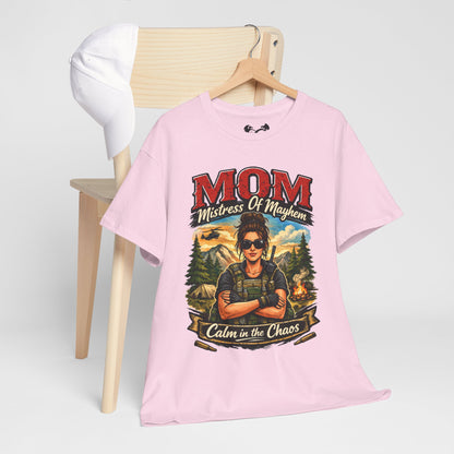 M.O.M. Mistress of Mayhem Outside Comfortable Cotton T-Shirt