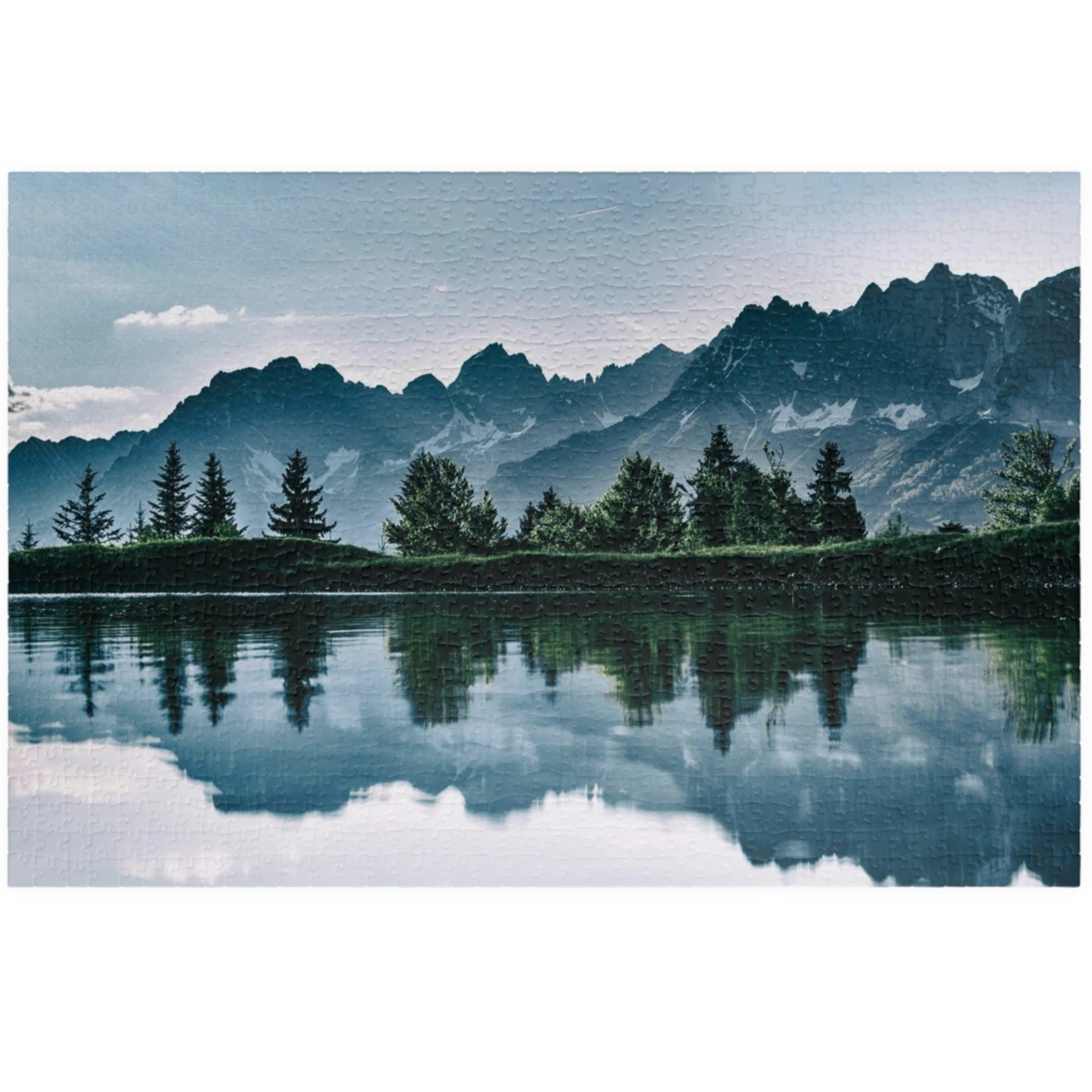 Unleash your inner artist with our Island of Trees Puzzle. This high-quality jigsaw puzzle, available in 110 to 1014 pieces, depicts a tranquil island surrounded by a lush forest. Take a break from the hustle and bustle of daily life and immerse yourself in the beauty of nature with this luxurious and exclusive puzzle.