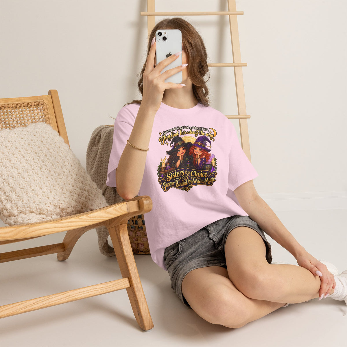 Forever Bound by Witchy Magic Halloween Cotton T-Shirt