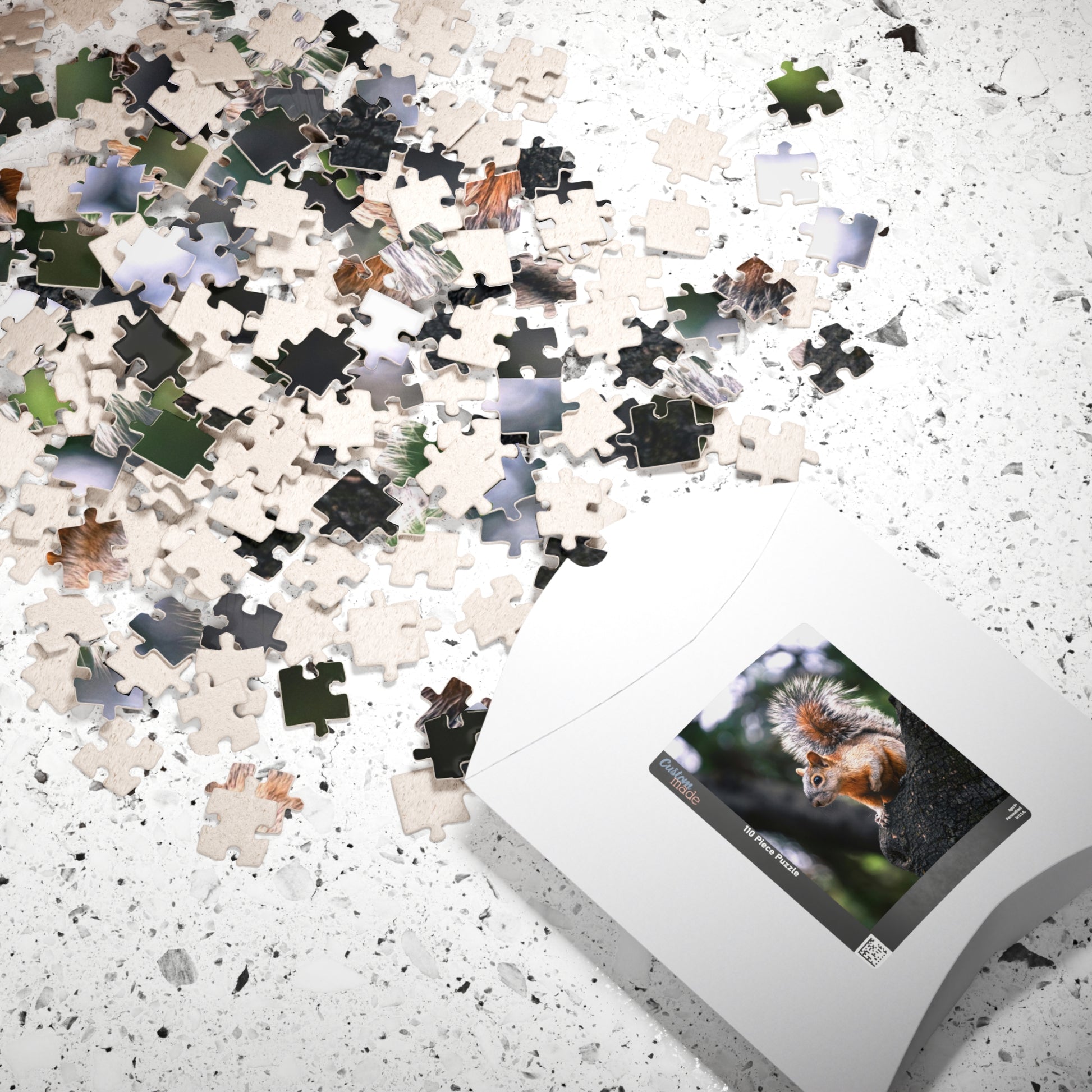 Get lost in nature with this playful Squirrel in The Park puzzle. With 110-1014 pieces, it's the perfect challenge for a lazy afternoon. Piece together this cute critter and enhance your puzzle skills.