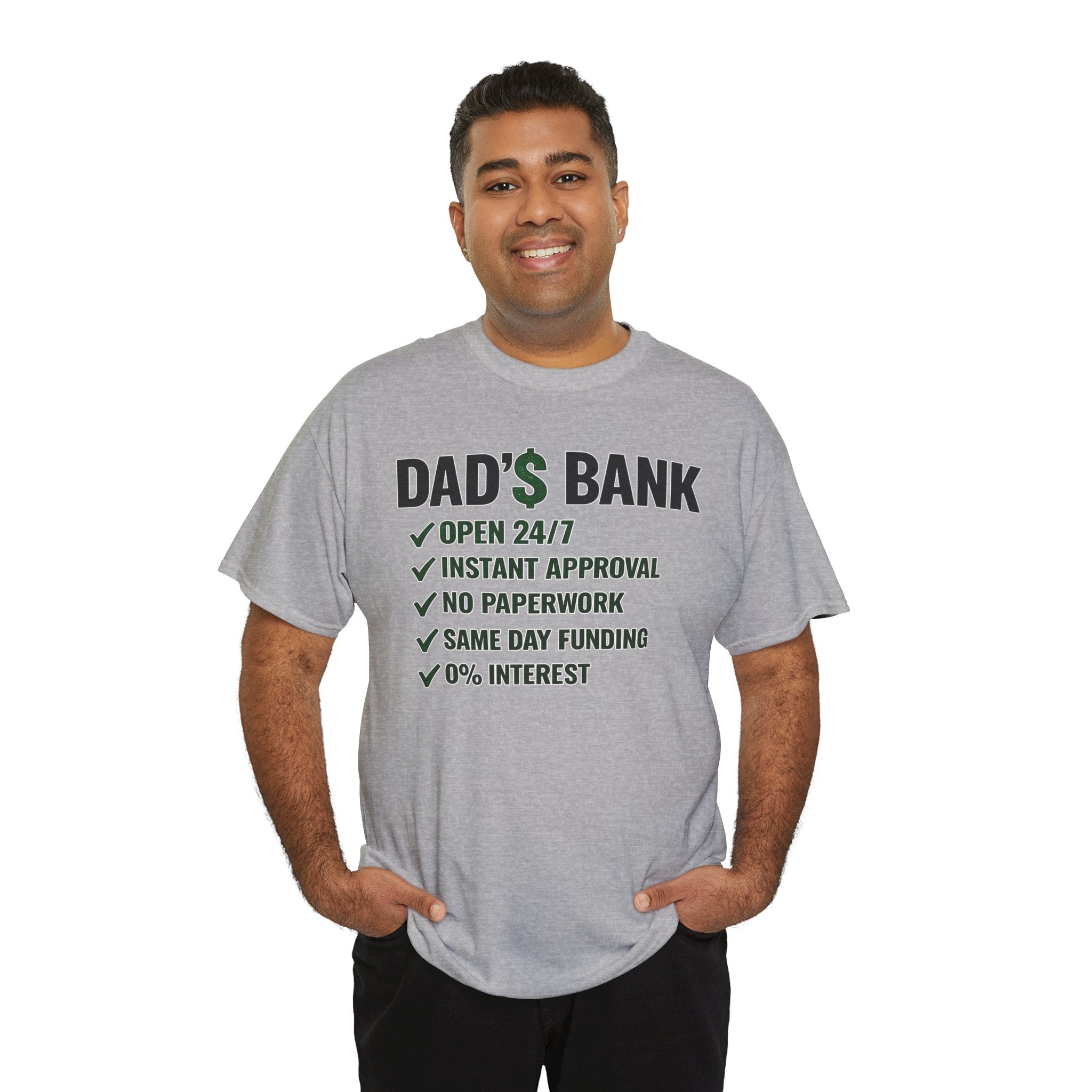 Dad's Bank Comfortable Funny Cotton T-Shirt