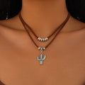 Elevate your style with our Simply Beautiful Turquoise Necklace Set. Crafted from premium materials, this set exudes elegance and sophistication. The stunning turquoise stone adds a pop of color to any outfit, making it the perfect addition to your jewelry collection. 