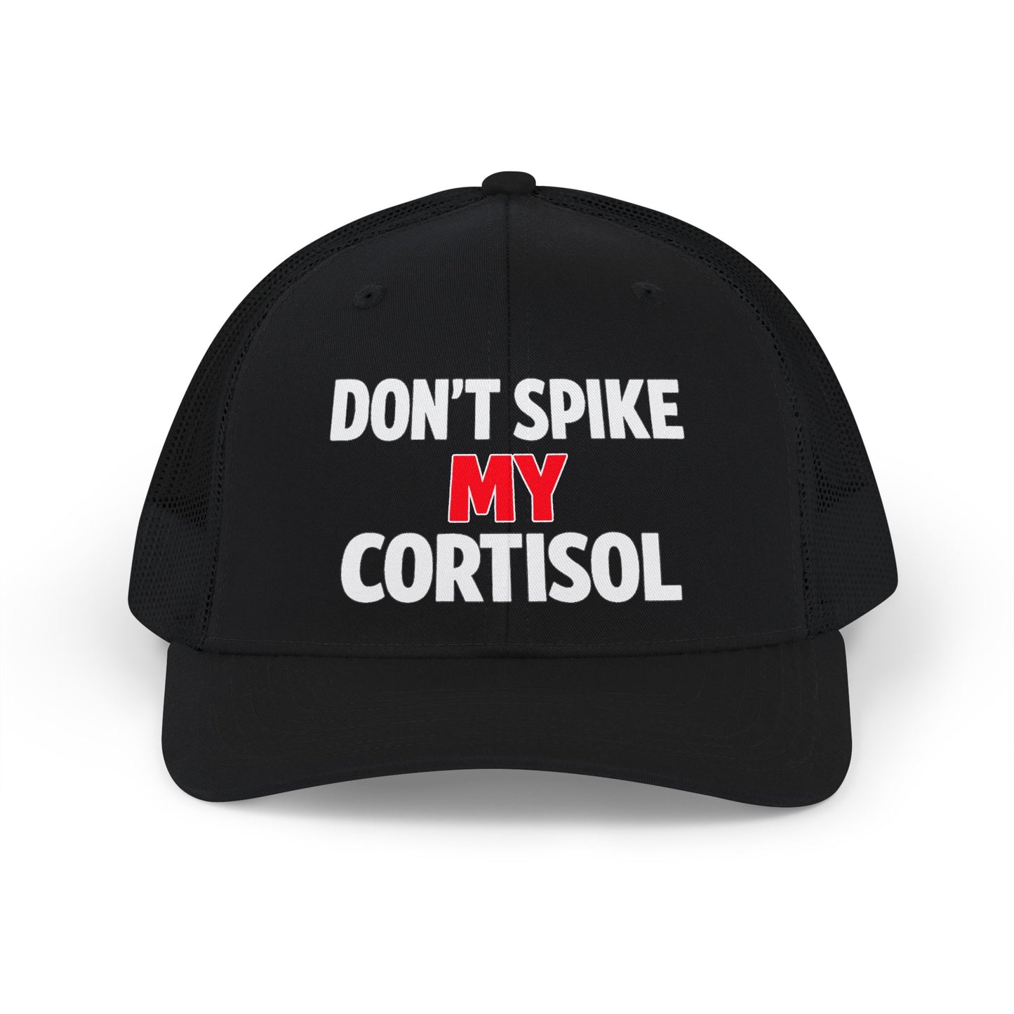 Adjustable "Don’t Spike My Cortisol" Snapback Pre-curved Cap