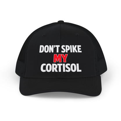 Adjustable "Don’t Spike My Cortisol" Snapback Pre-curved Cap