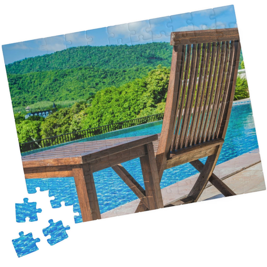 Sit back, relax, and puzzle your day away with our Sitting Around The Pool Puzzle. With 110 to 1014 pieces, this puzzle will keep you entertained for hours. Perfect for a lazy day by the pool or a fun night in, this puzzle is a must-have for any puzzle-lover!