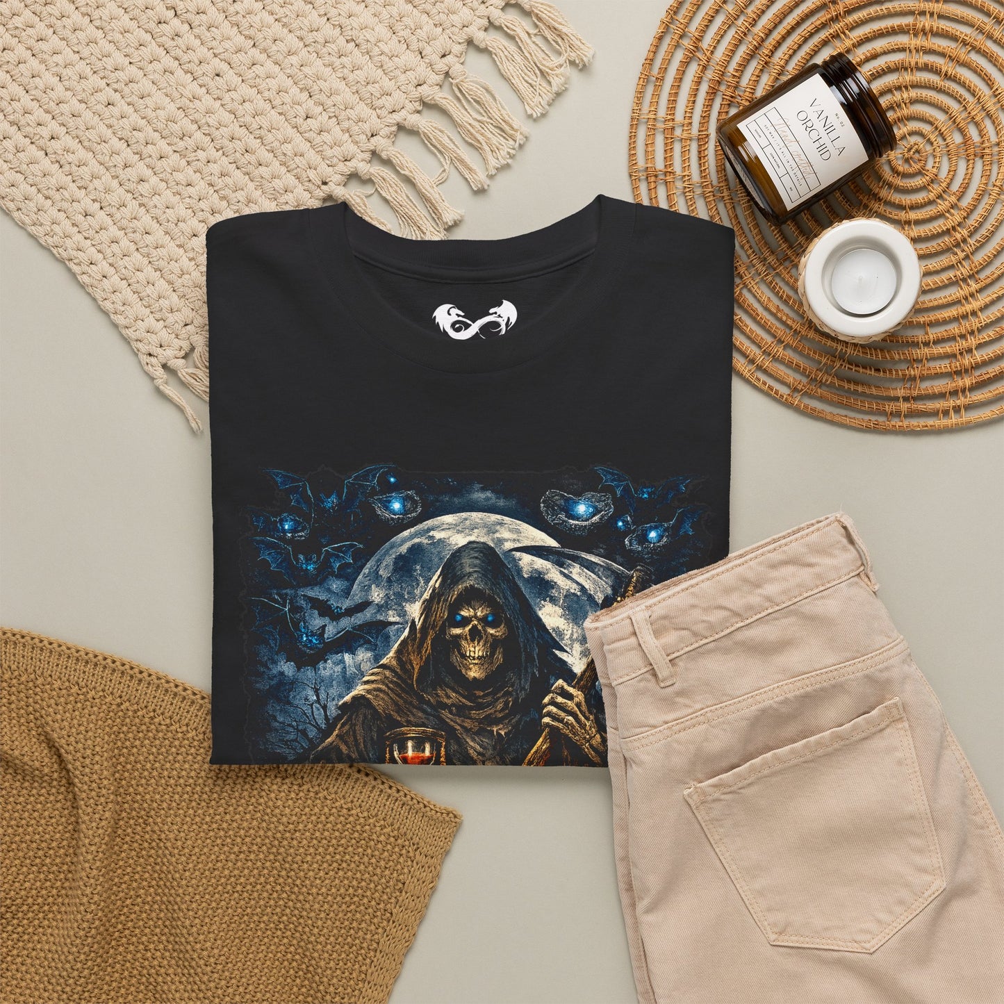 Don't Fear The Reaper Comfortable Cotton Halloween T-Shirt