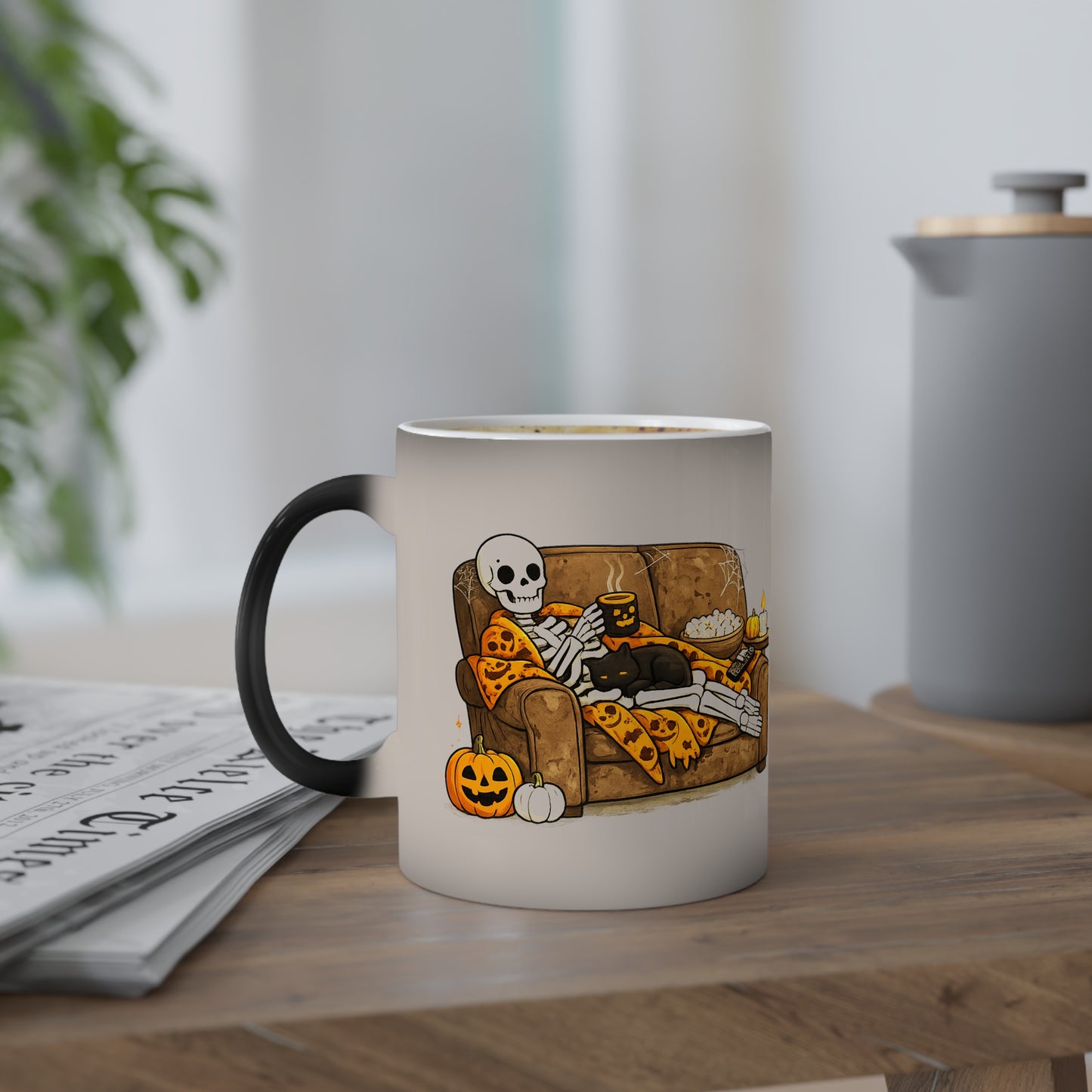 Color-Changing "Halloween Lifestyle" Skeleton Mug (11 oz)