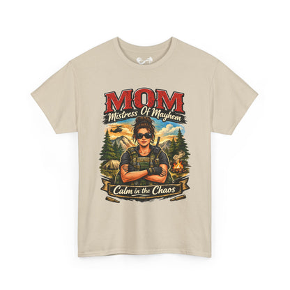 M.O.M. Mistress of Mayhem Outside Comfortable Cotton T-Shirt