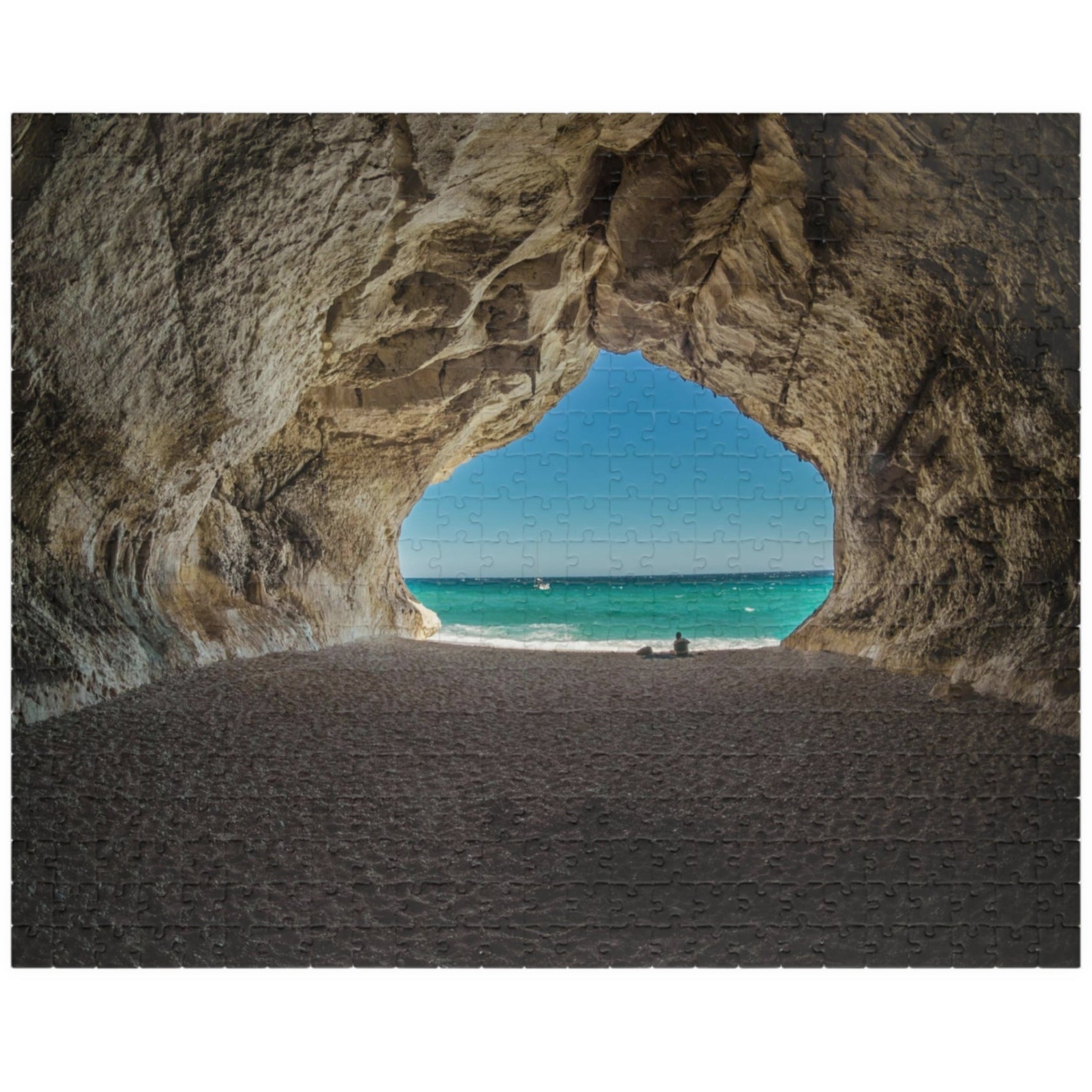 Unleash your inner adventurer with our Cave At The Beach puzzle! This quirky puzzle features 110 to 1014 pieces that will challenge and entertain you for hours. Escape to the beach and get lost in the beautiful and mysterious cave depicted in this puzzle.